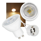15 Lâmpadas Led Dicroica 4 8w Gu10 Bivolt 3000k Soquetes