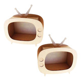 15 Mini Televisão 10cm Tv Retrô Antiga Mdf Vintage Endstock