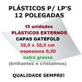 15 Plásticos Externos 0 20 Grosso P  Lp Vinil Capa Gatefold