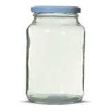 15 Potes Conserva 600ml De Vidro Com Tampa Metálica E Lacres Cor Branco