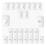 15 Tomadas 10 Interruptores Modular Casacompleta Blux Home