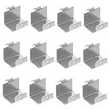 15 Unidades Fivela De Suporte De Geladeira Resfriador Geladeira Inox Clipes De Prateleira De Geladeira Clipe De Prateleira Frigobar Aço Inoxidável Gancho Congelador