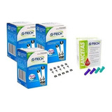 150 Fitas Tiras Reagentes G-tech Lite Glicemia + 100 Lanceta