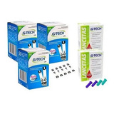 150 Fitas Tiras Reagentes G-tech Lite Glicemia + 200 Lanceta