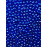 150 Miçangas Contas De Cristal Vidro 8mm Umbanda E Candomble Cor Azul Royal