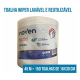 150 Toalhas Wiper Lavavel Reutilizavel Luxo