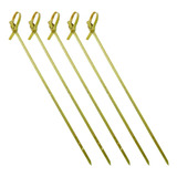 150 Espeto De Petisco Knotted Stick Nó Nozinho Bambu 9cm