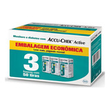 150 Fitas Accu chek Active Para Controlar A Glicemia