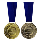 150 Medalhas Honra Mérito Ouro E Prata 3cm Pequenas Metal