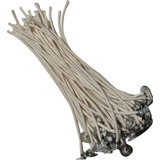 150 Pavio De Vela Com Ilhós De Vela 10cm Grosso 3mm 