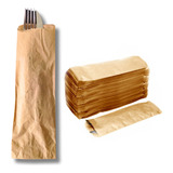 1500 Sacos Talher Pardo Kraft 7x24 Cabe Faco Garfo Colher