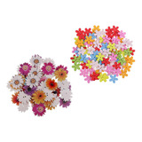 150pcs Flores Margaridas Sortidas 2 Furos