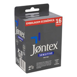 16 Camisinha Preservativo Sensitive Jontex +