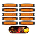 16 Lanterna Lateral Caminhão Trailer Barcos Baú - 6 Leds 24v