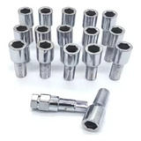 16 Parafusos Lob Allen Longo 60mm P Roda Esportiva Peugeot