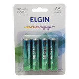 16 Pilhas Alcalinas Aa Elgin Energy Lr6 1,5v Promoção