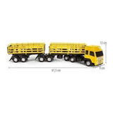 16 Porco + Caminhão Brinquedo Volvo Fm Bi Trem Boiadeiro A