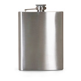 16 Cantil Porta Bebida Bolso 205ml Inox 7oz Whisky Vodka