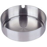 16 Cinzeiros Inox Redondo Pesado Resistente Cigarro Bar