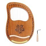 16 Cordas Harpa Mogno Okoman