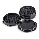 16 Dichavador Preto Triturador Policarbonato 6cm Atacado