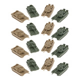 16 Peças 4d Tanque Moderno Modelo 1 144 Cores Tanque