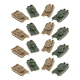 16 Peças 4d Tanque Moderno Modelo 1 144 Cores Tanque