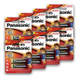 16 Pilhas Baterias Aa Alcalina Panasonic 8 Cartelas
