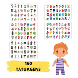 160 Tatuagem Temporária Infantil - Temas