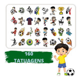 160 Tatuagem Temporária Infantil Tema Futebol