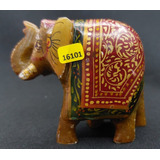 16101 Antiga Escultura Indiana Elefante Pedra