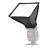 17 15 Cm 6 7 6 Pol Mini Flash De Câmera Universal Softbox Speedlite Difusor Dobrável Com Bolsa De Transporte De Substituição Para Canon Nikon Sony Godox Yongnuo Flash Na Câmera
