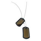 17 Correntes E 34 Placas Militar Dog Tag Aço Inox Atacado