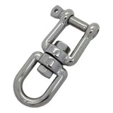 17 Unid Destorcedor Olhal X Manilha Aço Inox 10mm 3/8 700kg