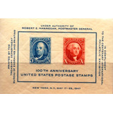 17124 .. Estados Unidos - Centenário .do Selo U S A - 1947