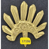 17198 Antigo Resplendor Metal Dourado Arte
