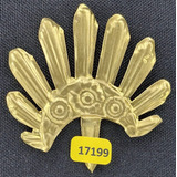 17199 Antigo Resplendor Metal Dourado Arte