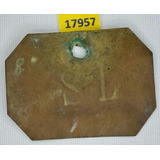 17957 Ficha Particular Fazenda São Luiz Séc Xix Latão