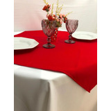18 Toalha De Mesa Oxford 1,50x1,50quadrada + 18 Cobre Mancha