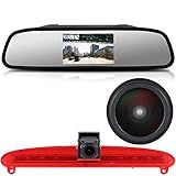 18 Mm Carro Teto Candeeiro Travão Montagem Superior Vista Traseira Câmara De Apoio Substituição Para IVECO Daily 6 Transporter Baujahr 2015 2017 Luz De Travão Com Espelho Retrovisor De 4 3