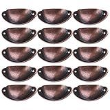 18 Pcs Alças De Armário Retrô Puxadores De Armário De Latão Antigo Maçanetas De Ferro De Armário Puxadores De Armário Rústico Maçanetas De Armário Móveis Retrô Semicírculo Gaveta