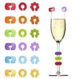 18 Peças De Marcadores De Bebida Reutilizáveis Pingentes De Vinho De Silicone Para Taças De Caule Marcadores De Vidro Colorido 3 Formas Topo De Copo De Vinho Para Bar Festa Taças De Champanhe 