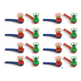 18 Und Brinquedo Cachimbo Infantil Colorido Com Bolinha Pren