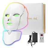18FTRabbit Luz Vermelha Azul Theràpy Màsk Para Rosto 7 Cores Led Face Màsk Light Theràpy Cuidados Com A Pele Para Rosto