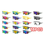 18pcs Óculos Esportivo Bike Corrida Casual Uv400 Ciclismo Co