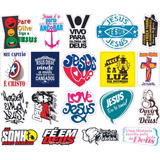 19 Adesivos Biblicos Gospel Evangelico Para Carro Moto Etc
