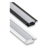 19 Barras 2m Perfil Alumínio Branco 40m Led Bq 3000k 240smd