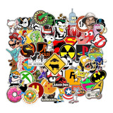 192x Adesivos Personagens Desenho Antigo Nostalgia Nerd