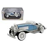1935 Duesenberg SSJ Blue-Silver 1-32 Diecast Model Car By Signature Models