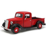 1937 Ford Pickup Vermelho - Escala 1:24 - Motormax